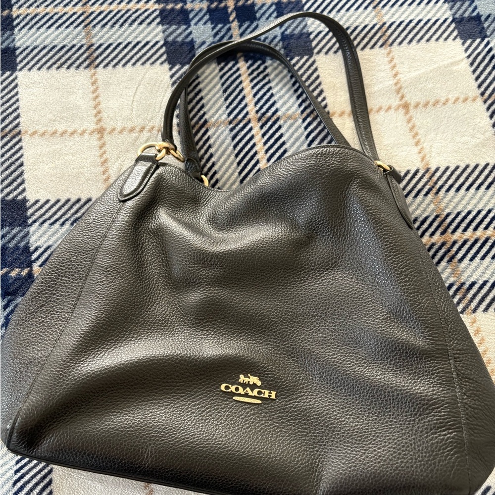 Coach Black Leather Women's Bag
